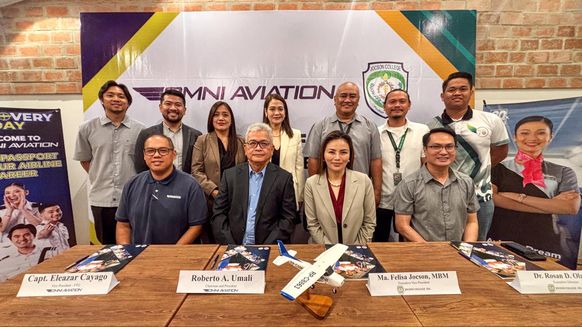 OMNI Aviation and Jocson College Representatives