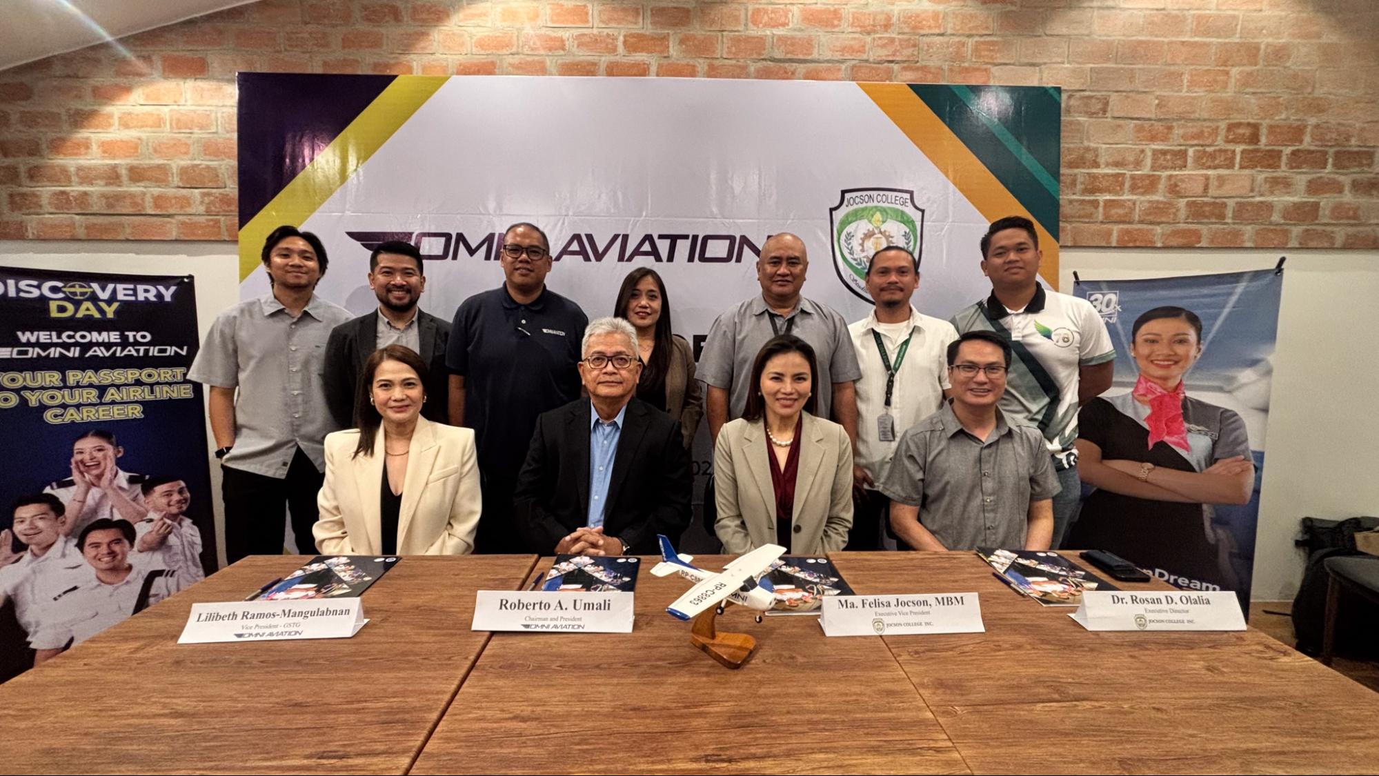 OMNI Aviation and Jocson College Representatives