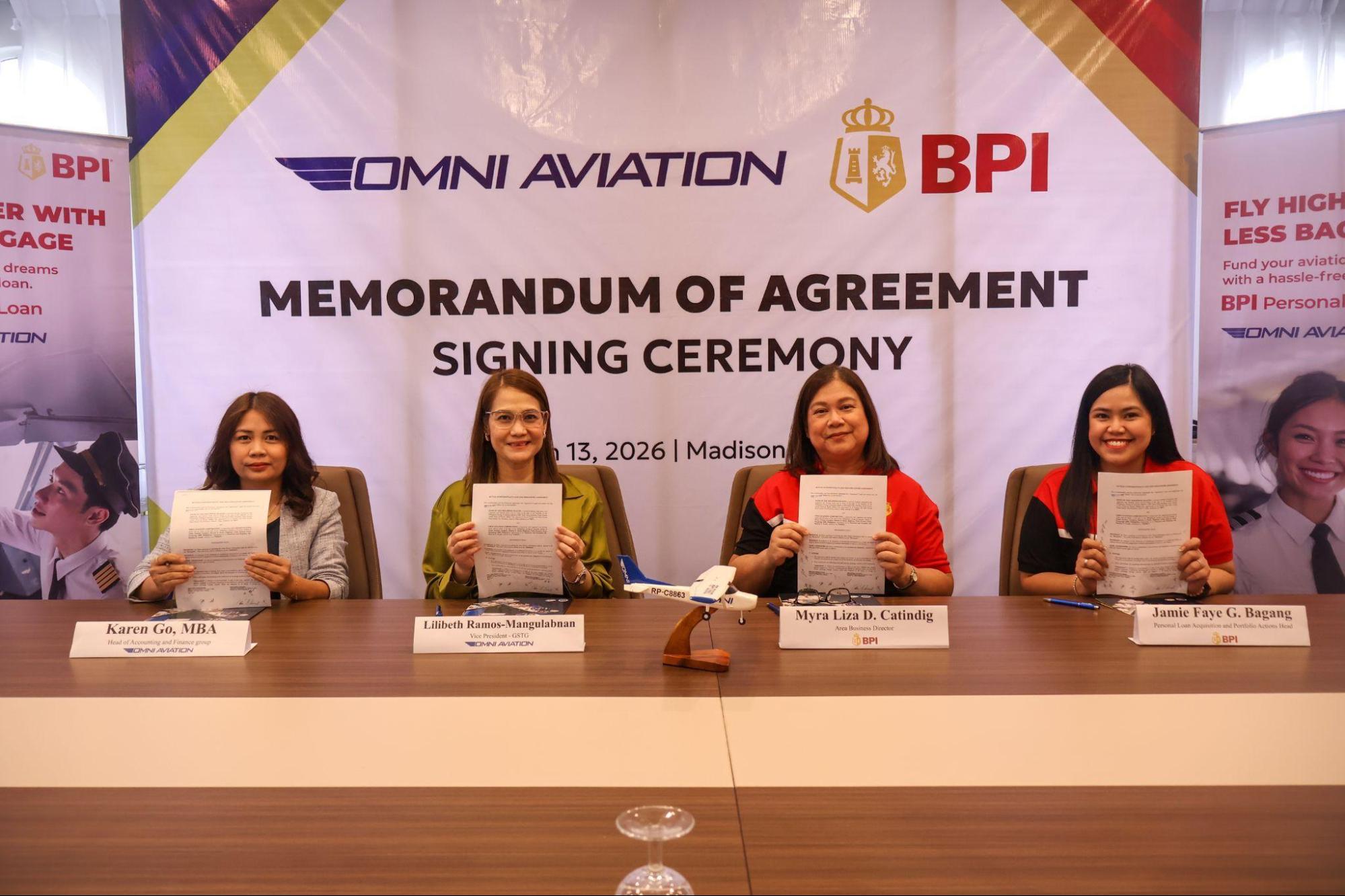 OMNI Aviation and BPI Memorandum of Agreement Signing Ceremony