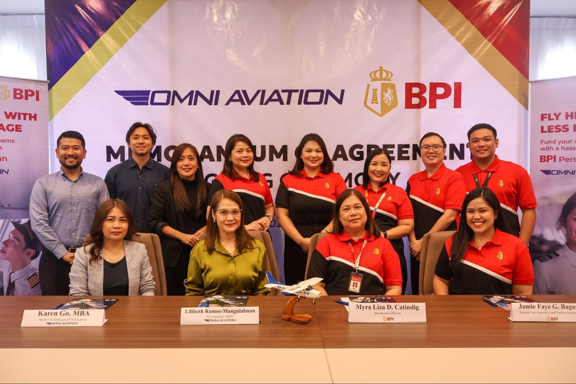 OMNI Aviation and BPI Representatives Group Photo